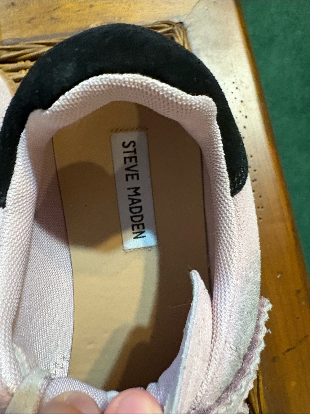 Steve Madden Pink and Black Women’s Slip-On Sneaker